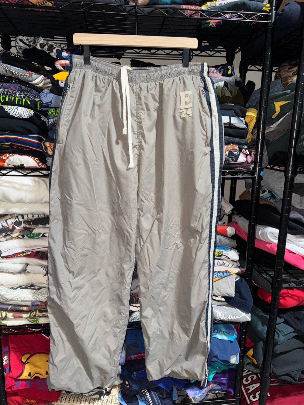 Y2K American Eagle Fleece Lined Track Pants Size Xl